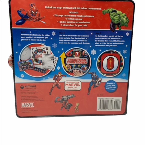 Marvel countdown to Christmas tin & book - Picture 4 of 5